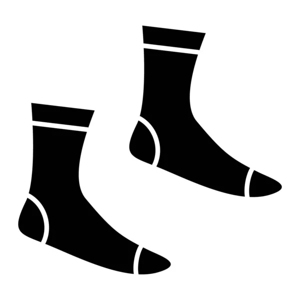 Icono Calcetines Simples Ilustración Vectorial — Vector de stock