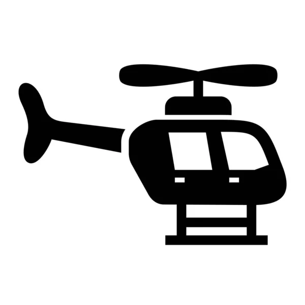 Helicóptero Icono Vector Ilustración — Archivo Imágenes Vectoriales