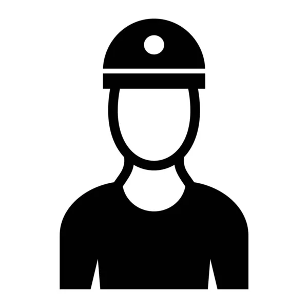 Policía Icono Web Ilustración Simple — Vector de stock