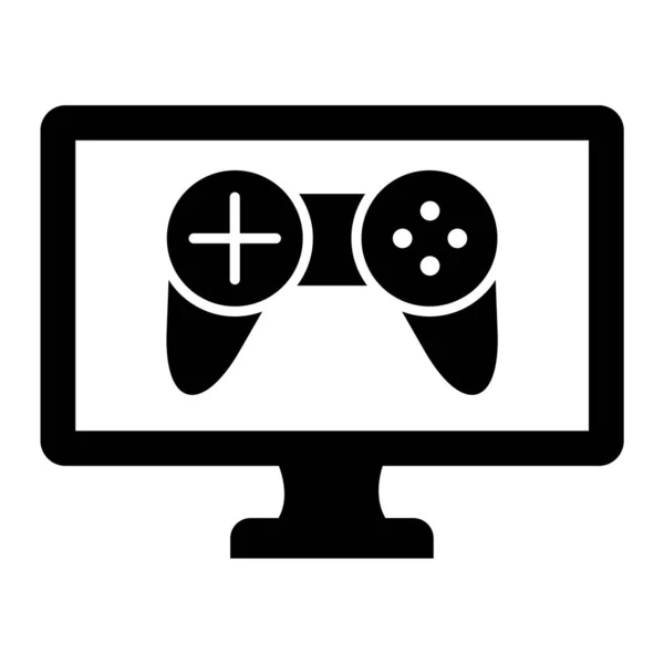 Icona Della Console Videogiochi Semplice Illustrazione Joystick Gamepad Icone Vettoriali — Vettoriale Stock