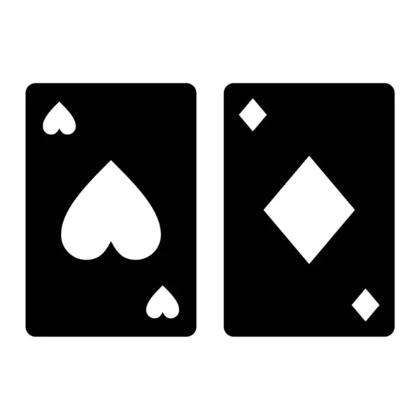 Spielkarten Symbol Vektorillustration — Stockvektor