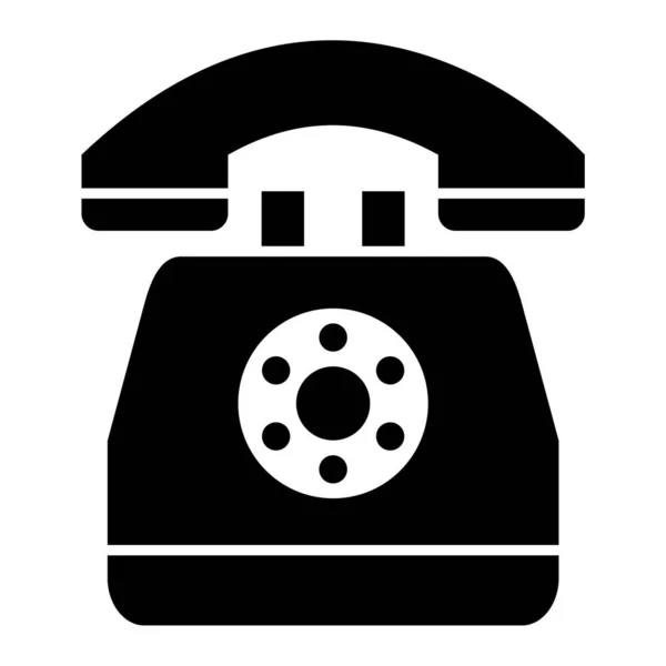 Telefono Web Icon Design Semplice — Vettoriale Stock
