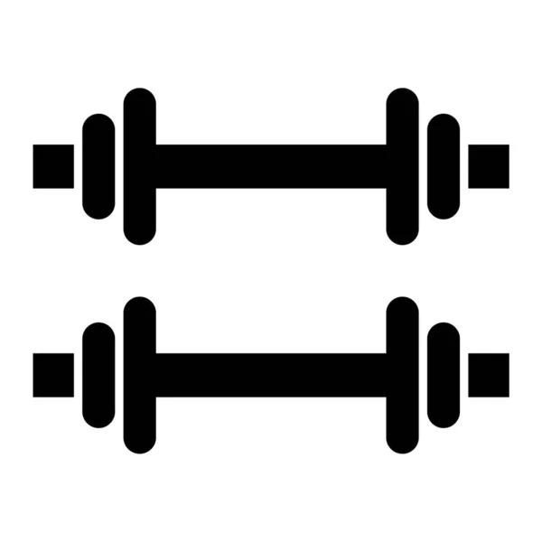 Dumbbell Icon Simple Illustration Barbell Vector Icons Web — Stock Vector