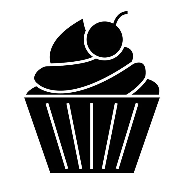 Cupcake Icoon Eenvoudige Illustratie Van Muffin Vector Pictogrammen Voor Web — Stockvector