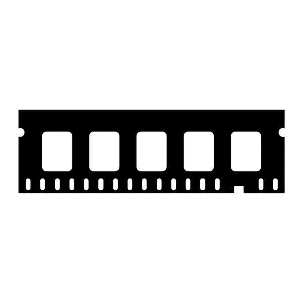 Filmstrip Icoon Eenvoudige Illustratie Van Video Cassette Vector Pictogrammen Voor — Stockvector