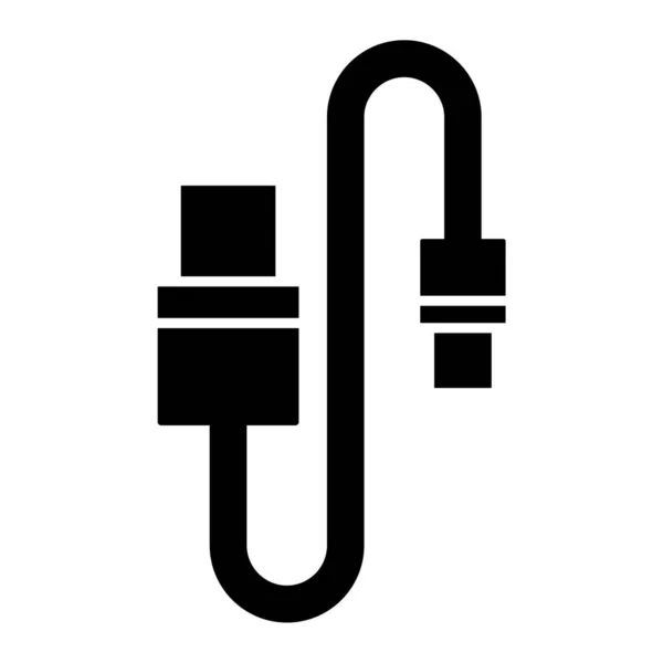 Usb Plug Icono Vector Ilustración — Archivo Imágenes Vectoriales