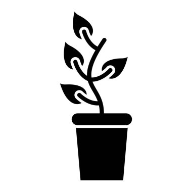 Bitki. Web simgesi basit tasarım