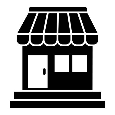 Dükkan. Web simgesi basit illüstrasyon