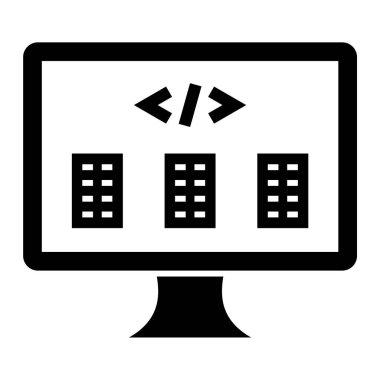 basit tasarım içinde video ve bilgisayar simgesi.