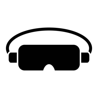 Gözlük ikonu. Web için şnorkel vektör simgelerinin basit çizimi