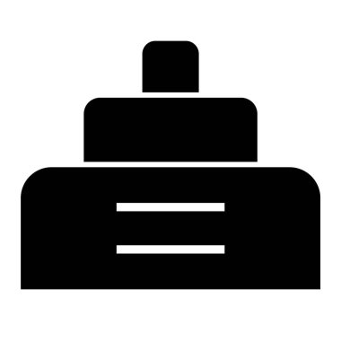 Otelde. Web simgesi basit illüstrasyon