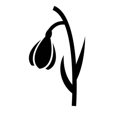 Çiçek. Web simgesi basit illüstrasyon