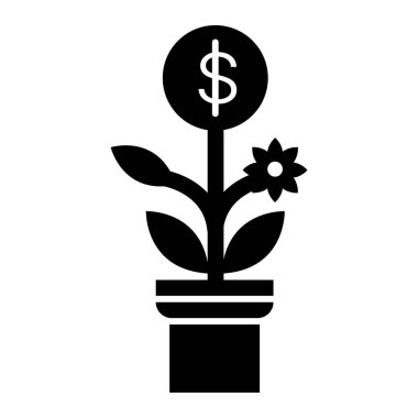 Para fabrikası. Web simgesi basit tasarım