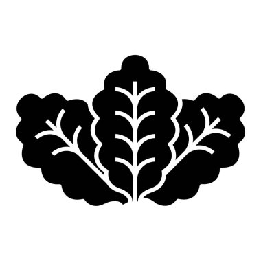 Bir bitki simgesinin vektör illüstrasyonu