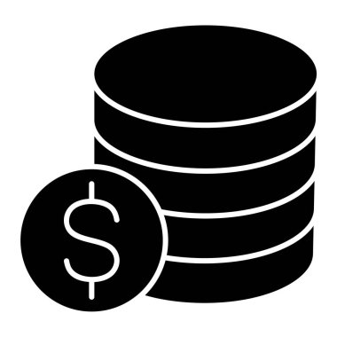 Dolar. Web simgesi basit tasarım