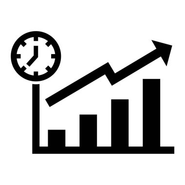 büyüme grafiği vektör illüstrasyonu