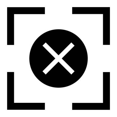 İptal et. Web simgesi basit illüstrasyon