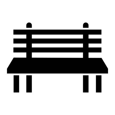 Yedek kulübesi Web simgesi basit illüstrasyon