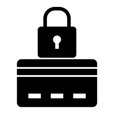 Kilit. Web simgesi basit illüstrasyon