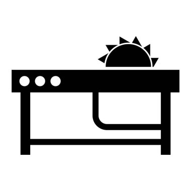 Masa. Web simgesi basit illüstrasyon