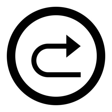 Yenile. Web simgesi basit illüstrasyon