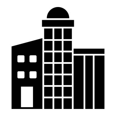 bina simgesi, vektör illüstrasyonu