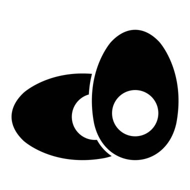 Yumurta. Web simgesi basit illüstrasyon