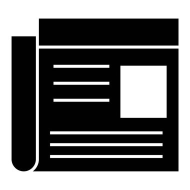 Belge. Web simgesi basit illüstrasyon