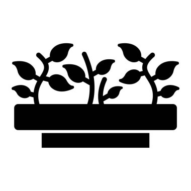 bitkiler ikon vektör illüstrasyonu