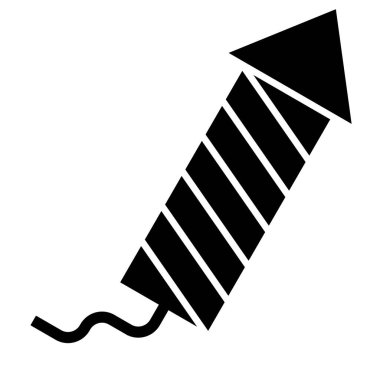 Havai fişekler. Web simgesi basit illüstrasyon