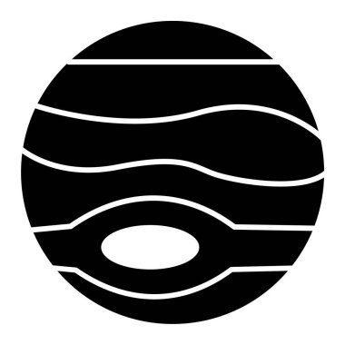 Gezegen. Web simgesi basit illüstrasyon