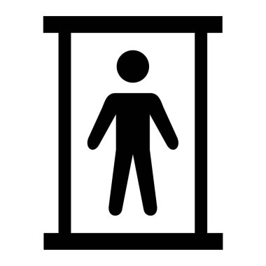 Adamım. Web simgesi basit illüstrasyon