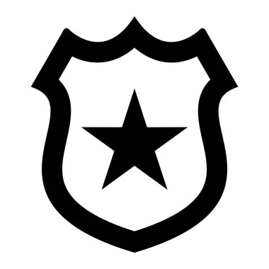 kalkan simgesi, vektör illüstrasyonu