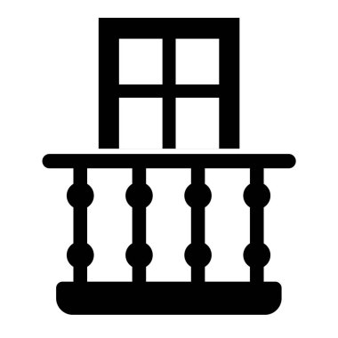 Pencere. Web simgesi vektör illüstrasyonu