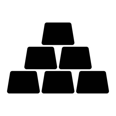 Tek bir beyaz simgenin vektör illüstrasyonu