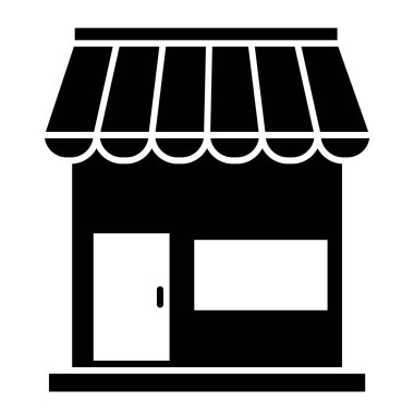 Dükkan. Web simgesi basit illüstrasyon