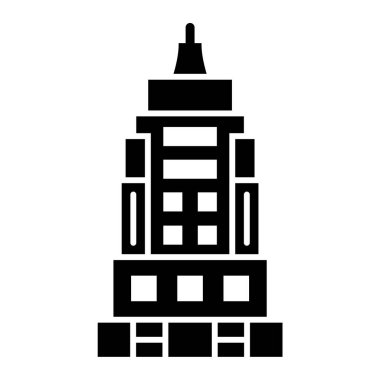 Bina. Web simgesi basit illüstrasyon