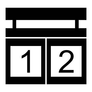 Takvim. Web simgesi basit illüstrasyon