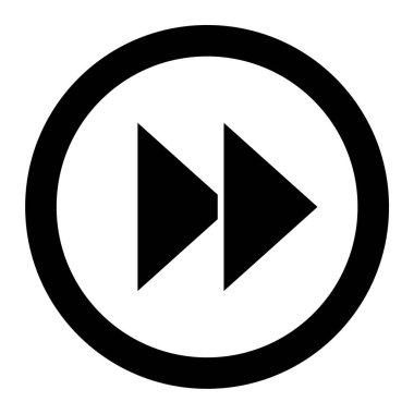 Oynayın. Web simgesi basit illüstrasyon