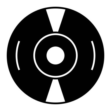 CD mi? Web simgesi basit illüstrasyon