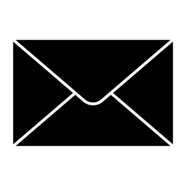 Zarf simgesi vektörü web ve mobil uygulama tasarımınız için beyaz arkaplanda izole edildi, posta logosu kavramı