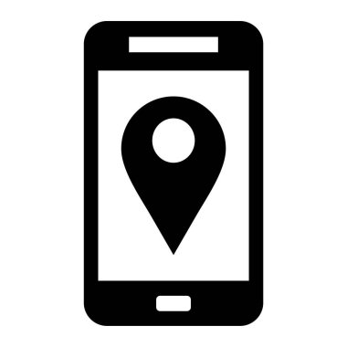 harita pin ikonu vektör illüstrasyonu