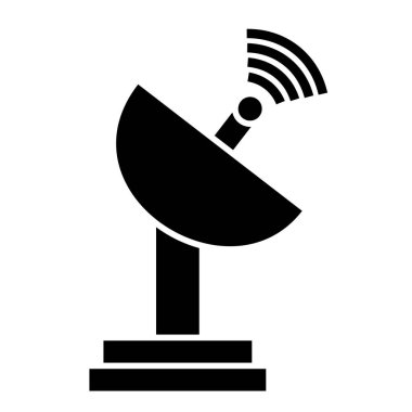 uydu anten simgesi. Web için anten vektör simgelerinin düz çizimi