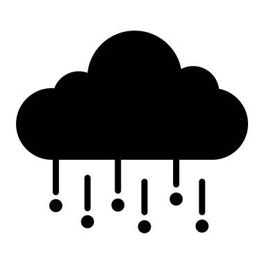 Bulut. Web simgesi basit illüstrasyon