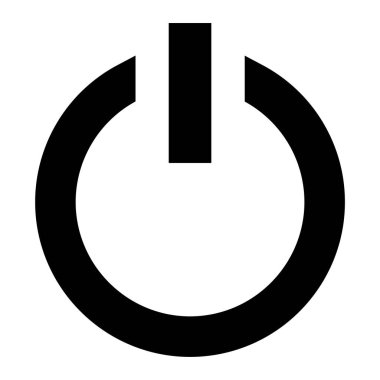 Güç. Web simgesi basit illüstrasyon