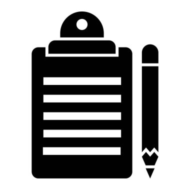 Kontrol listesi. Web simgesi basit illüstrasyon