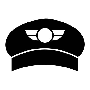 hat simgesi, vektör illüstrasyonu beyaz arkaplanda izole edildi