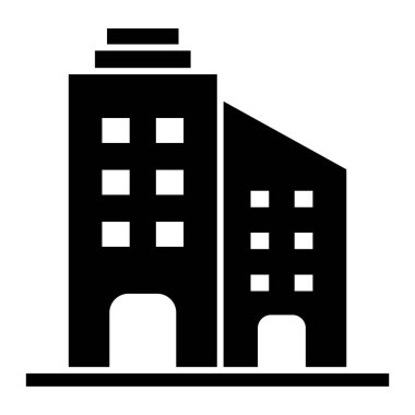 Bina. Web simgesi basit tasarım