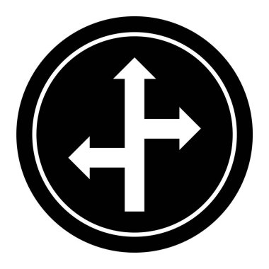 Yol simgesi, vektör illüstrasyonu