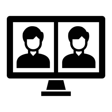 kullanıcı. Web simgesi basit illüstrasyon